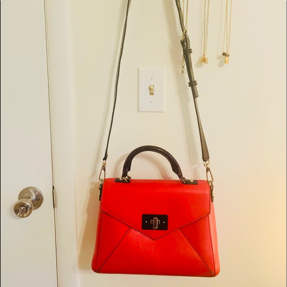 Large Red Kate Spade Crossbody Purse